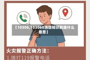 【10306,103060消防知识到底什么意思】