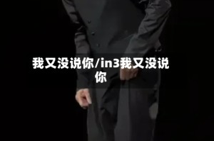 我又没说你/in3我又没说你