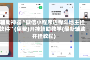 辅助神器“微信小程序边锋斗地主挂软件”(免费)开挂辅助教学(最新辅助开挂教程)