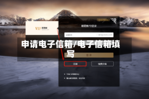 申请电子信箱/电子信箱填写