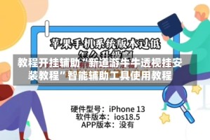教程开挂辅助“新道游牛牛透视挂安装教程”智能辅助工具使用教程