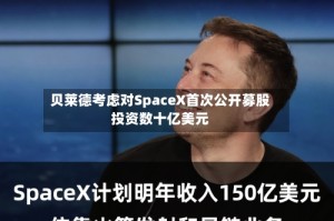 贝莱德考虑对SpaceX首次公开募股投资数十亿美元