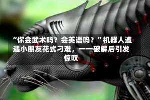 “你会武术吗？会英语吗？”机器人遭遇小朋友花式刁难，一一破解后引发惊叹