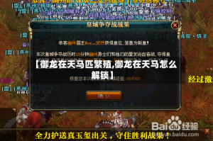 【御龙在天马匹繁殖,御龙在天马怎么解锁】
