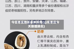 今日枣庄地区最新疫情(山东枣庄今天新增肺炎)