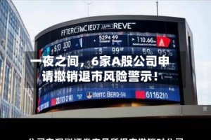 一夜之间，6家A股公司申请撤销退市风险警示！
