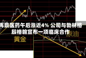 再鼎医药午后涨近4% 公司与勃林格殷格翰宣布一项临床合作