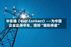 中东通（Gulf Connect）——为中国企业出海中东，搭好“隐形桥梁”
