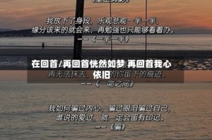 在回首/再回首恍然如梦 再回首我心依旧