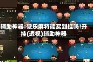 辅助神器:微乐麻将能买到挂吗!开挂(透视)辅助神器