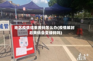 地区疫情结束黄码怎么办(疫情解封后黄码会变绿码吗)