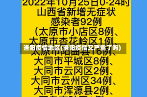 洛阳疫情地区(洛阳疫情又严重了吗)