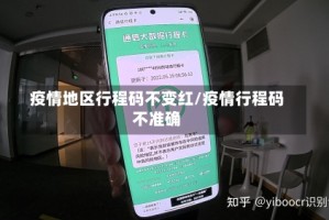 疫情地区行程码不变红/疫情行程码不准确