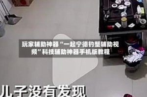 玩家辅助神器“一起宁德钓蟹辅助视频”科技辅助神器手机版教程