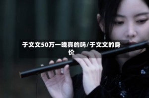 于文文50万一晚真的吗/于文文的身价