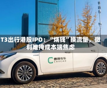 T3出行港股IPO：“烧钱”换流量，微利难掩成本端焦虑