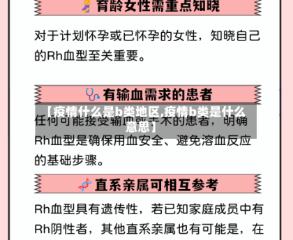 【疫情什么是b类地区,疫情b类是什么意思】