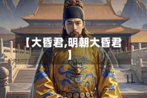 【大昏君,明朝大昏君】