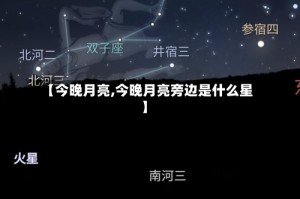 【今晚月亮,今晚月亮旁边是什么星】