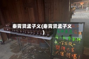 秦霄贤孟子义(秦霄贤孟子义)