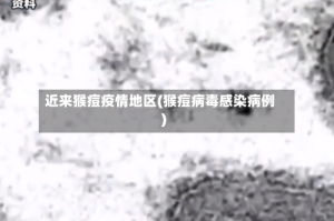 近来猴痘疫情地区(猴痘病毒感染病例)