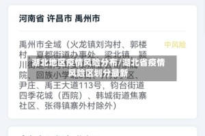 湖北地区疫情风险分布/湖北省疫情风险区划分最新
