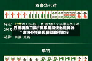 开挂辅助工具“微乐跑得快必赢神器”详细外挂透视辅助软件教程