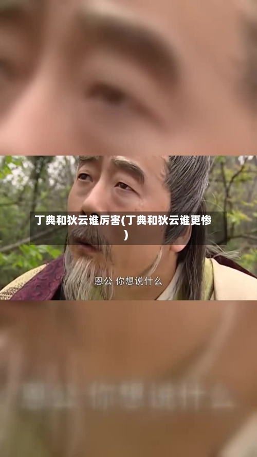 丁典和狄云谁厉害(丁典和狄云谁更惨)-第2张图片