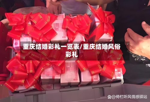 重庆结婚彩礼一览表/重庆结婚风俗彩礼-第1张图片