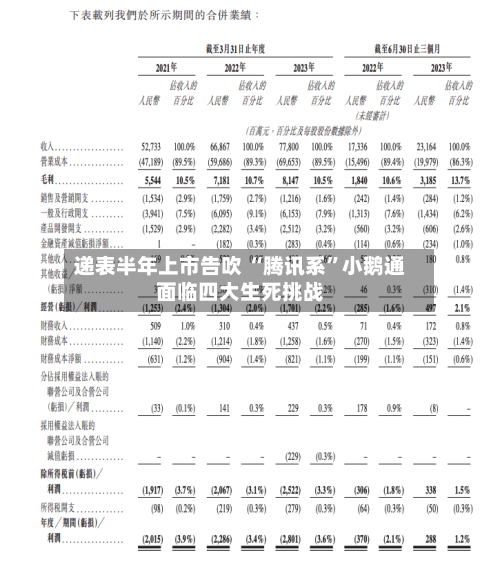 递表半年上市告吹 “腾讯系”小鹅通面临四大生死挑战-第1张图片