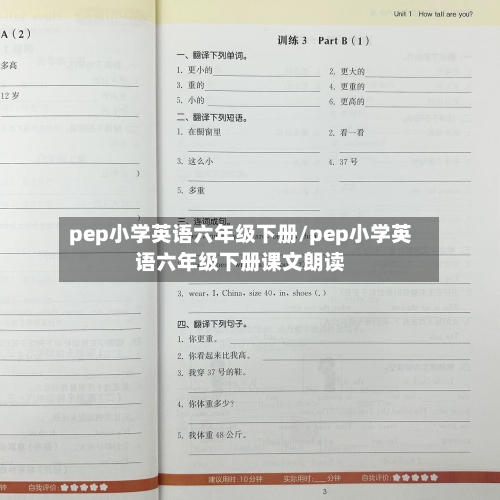 pep小学英语六年级下册/pep小学英语六年级下册课文朗读-第2张图片