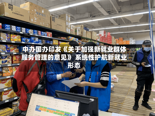 中办国办印发《关于加强新就业群体服务管理的意见》 系统性护航新就业形态-第1张图片