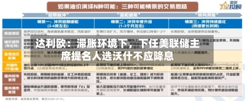 达利欧：滞胀环境下，下任美联储主席提名人选沃什不应降息-第1张图片