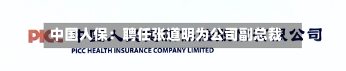 中国人保：聘任张道明为公司副总裁-第1张图片