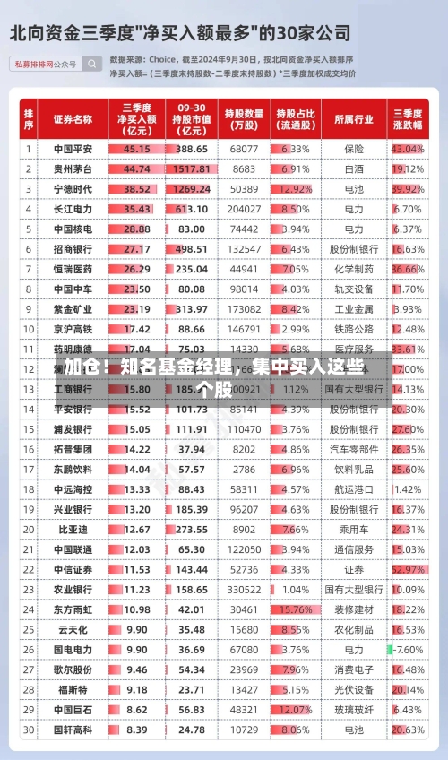 加仓！知名基金经理，集中买入这些个股-第3张图片
