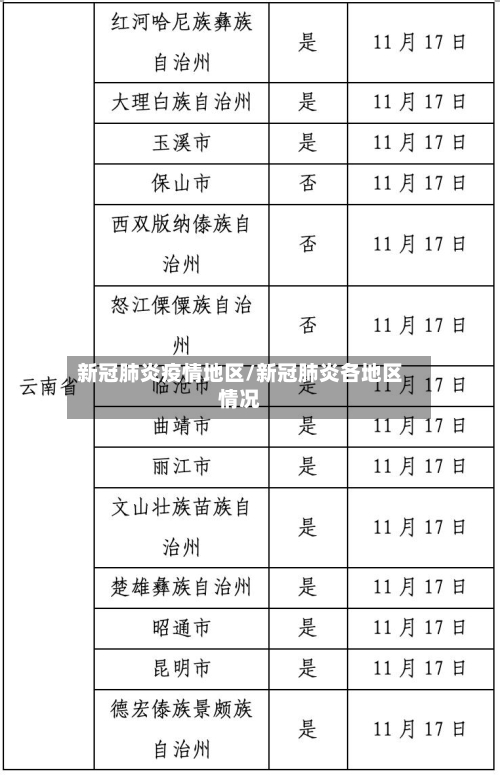 新冠肺炎疫情地区/新冠肺炎各地区情况-第2张图片