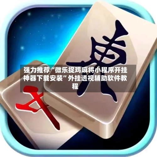强力推荐“微乐捉鸡麻将小程序开挂神器下载安装”外挂透视辅助软件教程-第3张图片