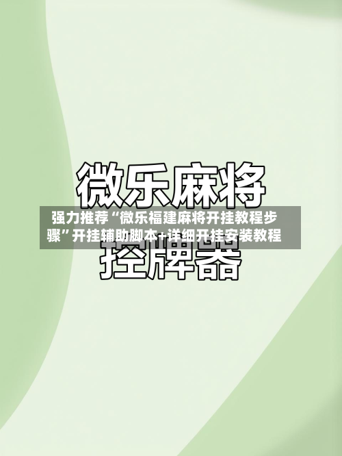 强力推荐“微乐福建麻将开挂教程步骤	”开挂辅助脚本+详细开挂安装教程-第2张图片