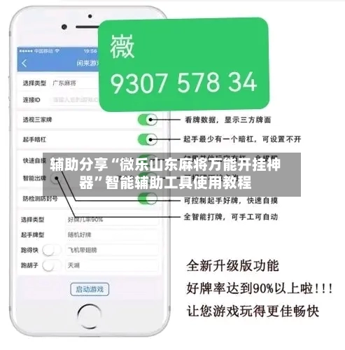 辅助分享“微乐山东麻将万能开挂神器”智能辅助工具使用教程-第3张图片