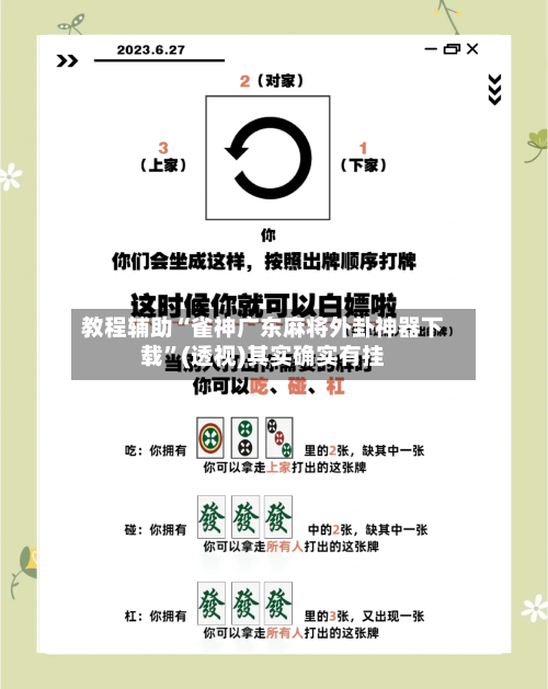 教程辅助“雀神广东麻将外卦神器下载”(透视)其实确实有挂-第2张图片