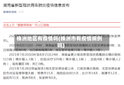 株洲地区有疫情吗(株洲市有疫情病例吗)-第2张图片