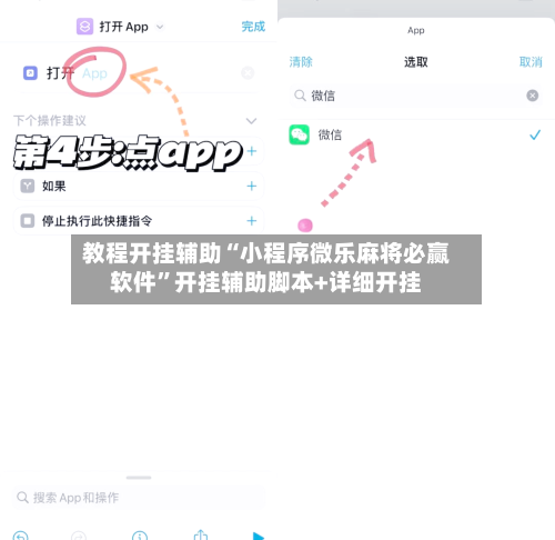 教程开挂辅助“小程序微乐麻将必赢软件”开挂辅助脚本+详细开挂-第1张图片