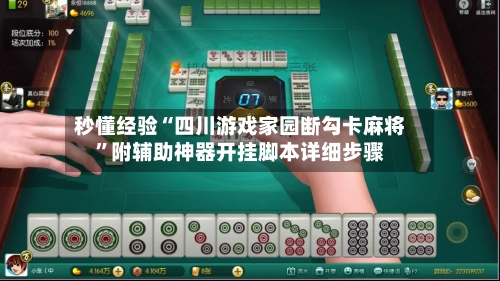 秒懂经验“四川游戏家园断勾卡麻将”附辅助神器开挂脚本详细步骤-第2张图片