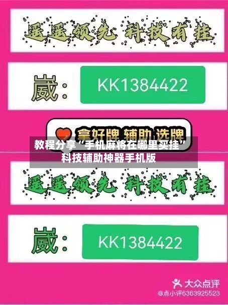 教程分享“手机麻将在哪里买挂	”科技辅助神器手机版-第3张图片