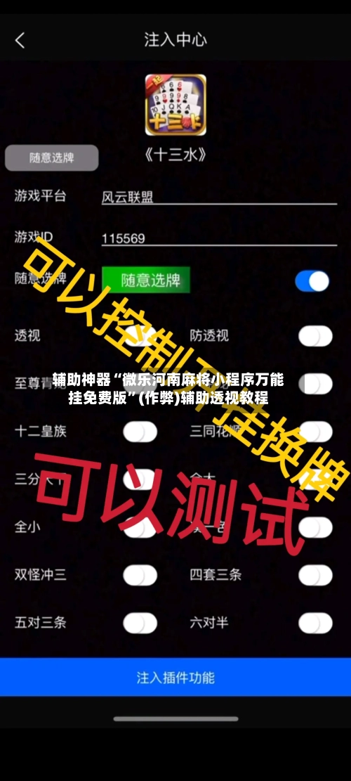 辅助神器“微乐河南麻将小程序万能挂免费版”(作弊)辅助透视教程-第1张图片