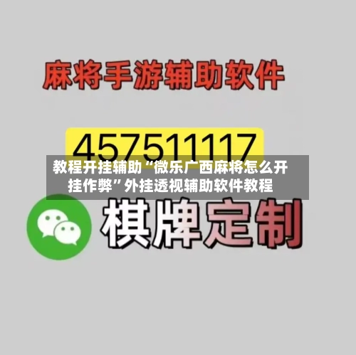 教程开挂辅助“微乐广西麻将怎么开挂作弊”外挂透视辅助软件教程-第2张图片