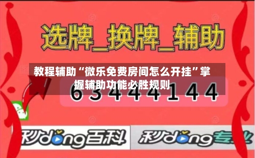 教程辅助“微乐免费房间怎么开挂”掌握辅助功能必胜规则-第1张图片