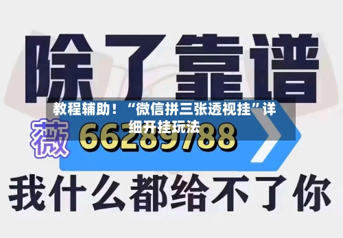 教程辅助！“微信拼三张透视挂”详细开挂玩法-第1张图片