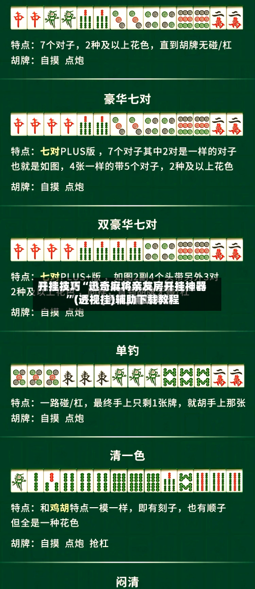 开挂技巧“迅奇麻将亲友房开挂神器”(透视挂)辅助下载教程-第3张图片