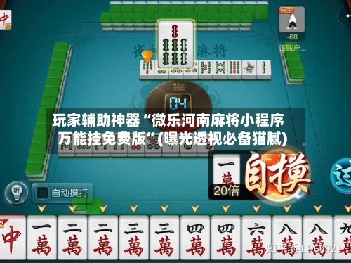 玩家辅助神器“微乐河南麻将小程序万能挂免费版	”(曝光透视必备猫腻)-第1张图片